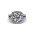 Diamond Pave Split Shank Engagement Ring - Averie No. 3 image 2