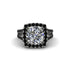 Diamond Pave Split Shank Engagement Ring - Averie No. 33 image 2