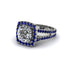 Diamond Pave Split Shank Engagement Ring - Averie No. 63 image 3