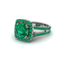 Emerald Pave Split Shank Engagement Ring - Averie No. 21 image 3