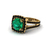 Emerald Pave Split Shank Engagement Ring - Averie No. 34 image 3