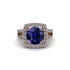 Sapphire Pave Split Shank Engagement Ring - Averie No. 14 image 2