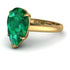 Pear Cut Emerald Solitaire Engagement Ring - Elle No. 4 image 1