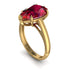 Pear Cut Ruby Solitaire Engagement Ring - Elle No. 10 image 3