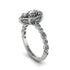 Pear-Cut Diamond Halo Engagement Ring - Nylah No. 3 image 8