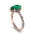 Pear-Cut Emerald Halo Engagement Ring - Nylah No. 5 image 2