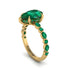 Pear-Cut Emerald Halo Engagement Ring - Nylah No. 19 image 2