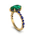 Pear-Cut Emerald Halo Engagement Ring - Nylah No. 64 image 2