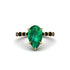 Pear-Cut Emerald Halo Engagement Ring - Nylah No. 34 image 3