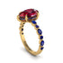 Pear-Cut Ruby Halo Engagement Ring - Nylah No. 70 image 2