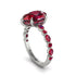 Pear-Cut Ruby Halo Engagement Ring - Nylah No. 57 image 2
