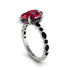 Pear-Cut Ruby Halo Engagement Ring - Nylah No. 42 image 2