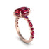 Pear-Cut Ruby Halo Engagement Ring - Nylah No. 56 image 2