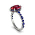 Pear-Cut Ruby Halo Engagement Ring - Nylah No. 72 image 2