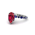 Pear-Cut Ruby Halo Engagement Ring - Nylah No. 72 image 1
