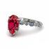 Pear-Cut Ruby Halo Engagement Ring - Nylah No. 12 image 1