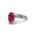 Pear-Cut Ruby Halo Engagement Ring - Nylah No. 11 image 1