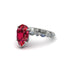 Pear-Cut Ruby Halo Engagement Ring - Nylah No. 12 image 5