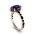 Pear-Cut Sapphire Halo Engagement Ring - Nylah No. 44 image 2