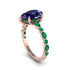 Pear-Cut Sapphire Halo Engagement Ring - Nylah No. 29 image 2