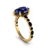 Pear-Cut Sapphire Halo Engagement Ring - Nylah No. 43 image 2