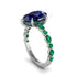 Pear-Cut Sapphire Halo Engagement Ring - Nylah No. 30 image 2