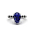 Pear-Cut Sapphire Halo Engagement Ring - Nylah No. 45 image 3