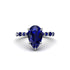 Pear-Cut Sapphire Halo Engagement Ring - Nylah No. 75 image 3