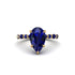 Pear-Cut Sapphire Halo Engagement Ring - Nylah No. 73 image 3