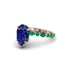 Pear-Cut Sapphire Halo Engagement Ring - Nylah No. 29 image 1