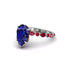 Pear-Cut Sapphire Halo Engagement Ring - Nylah No. 60 image 1