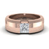 Princess Cut Diamond Solitaire Wedding Band - Lane No. 2 image 9