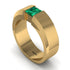 Princess Cut Emerald Solitaire Wedding Band - Lane No. 4 image 7