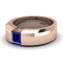 Princess Cut Sapphire Solitaire Wedding Band - Lane No. 14 image 9