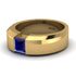 Princess Cut Sapphire Solitaire Wedding Band - Lane No. 13 image 9