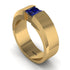Princess Cut Sapphire Solitaire Wedding Band - Lane No. 13 image 7