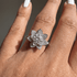 Lotus Diamond Flower Engagement Ring - Princess Lotus no. 3