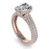Radiant Cut Diamond Pave Engagement Ring - Kenzie No. 2 image 1