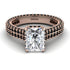 Radiant Cut Diamond Pave Engagement Ring - Kenzie No. 32 image 3