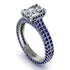 Radiant Cut Diamond Pave Engagement Ring - Kenzie No. 63 image 1