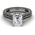 Radiant Cut Diamond Pave Engagement Ring - Kenzie No. 33 image 2