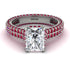 Radiant Cut Diamond Pave Engagement Ring - Kenzie No. 48 image 2