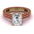 Radiant Cut Diamond Pave Engagement Ring - Kenzie No. 46 image 2