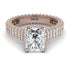 Radiant Cut Diamond Pave Engagement Ring - Kenzie No. 2 image 2