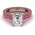 Radiant Cut Diamond Pave Engagement Ring - Kenzie No. 47 image 2
