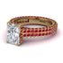 Radiant Cut Diamond Pave Engagement Ring - Kenzie No. 46 image 3