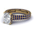 Radiant Cut Diamond Pave Engagement Ring - Kenzie No. 61 image 3