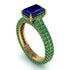 Radiant Cut Sapphire Pave Engagement Ring - Kenzie No. 28 image 1
