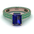 Radiant Cut Sapphire Pave Engagement Ring - Kenzie No. 29 image 2