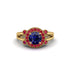 Radiant Sapphire Halo Gold Engagement Ring - Madilyn No. 58 image 2
